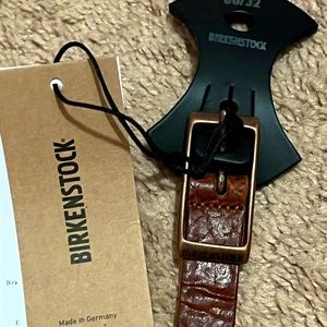 Birkenstock Slim Ohio brown leather belt 32”